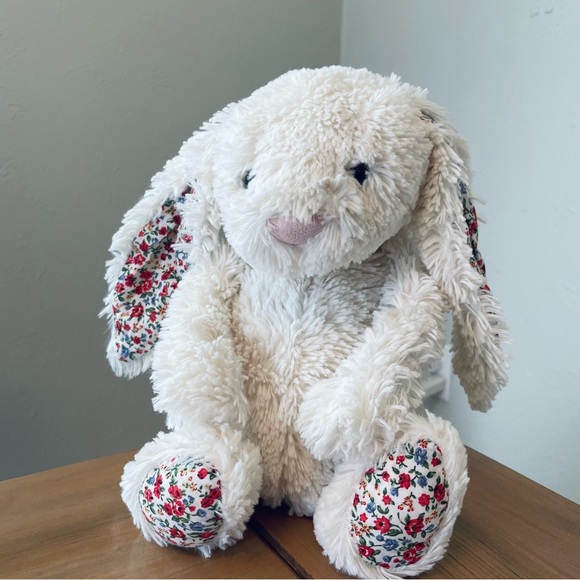 Jellycat Toys Jellycat Medium Bashful Cream Blossom Bunny Rabbit